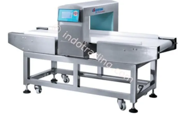 Gambar 10  Mesin conveyor metal detector Spesifikasi mesin Conveyor Metal Detector: 