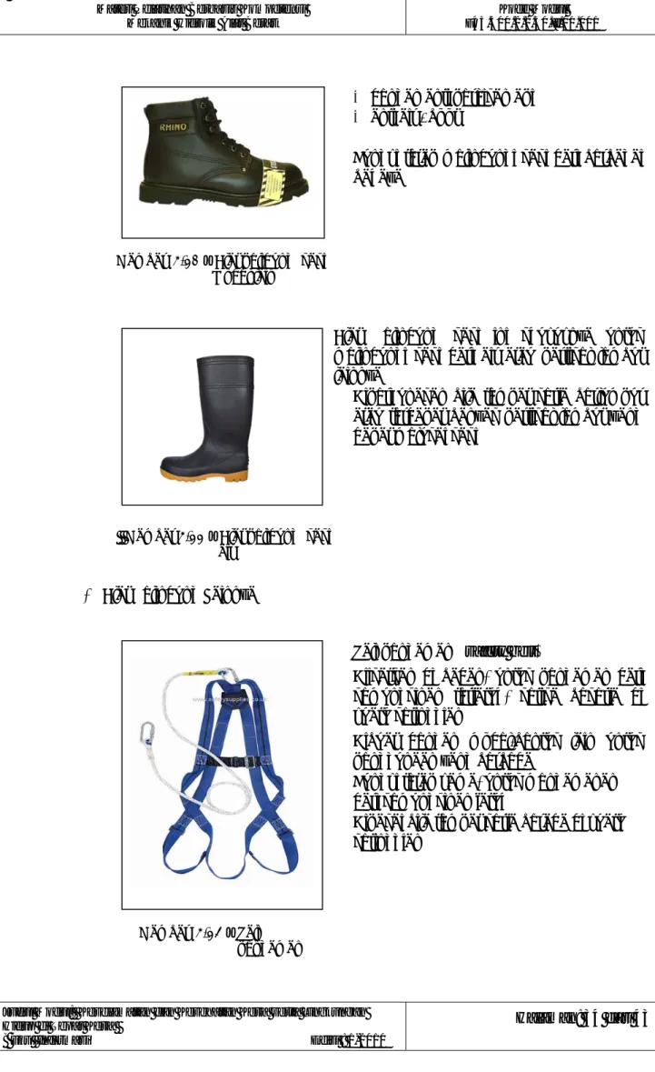 Gambar  4.23 – Tali                             pengaman     Gambar 4.22 – Alat pelidung  kaki                            air 