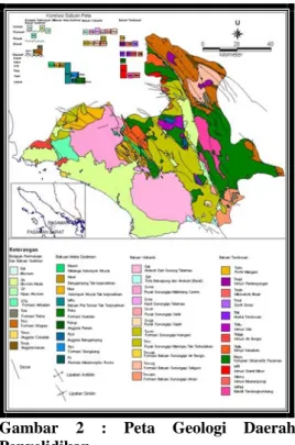 Gambar 2 : Peta Geologi Daerah  Penyelidikan 