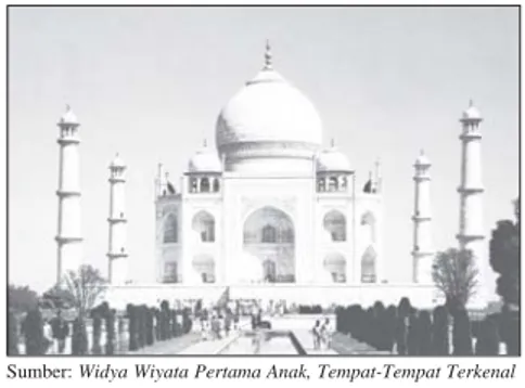 Gambar 1.7 Taj Mahal di Agra, India