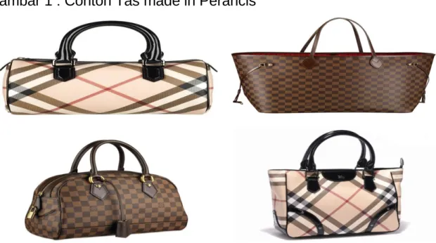 Gambar 1 : Contoh Tas made in Perancis 