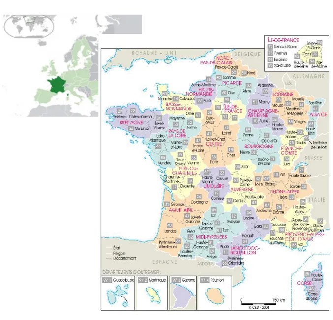 Gambar 1 Peta Perancis Sumber : www.cartesfrance.fr