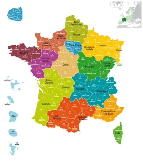 Gambar  1 Peta Prancis  Sumber :  Sudouest