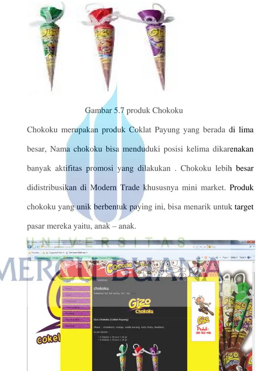 Gambar 5.7 produk Chokoku 