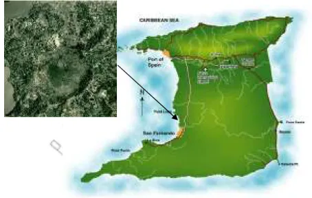 Gambar 3.2. Trinidad Dan Lokasi Danau Aspal (www.trinidad.com) 