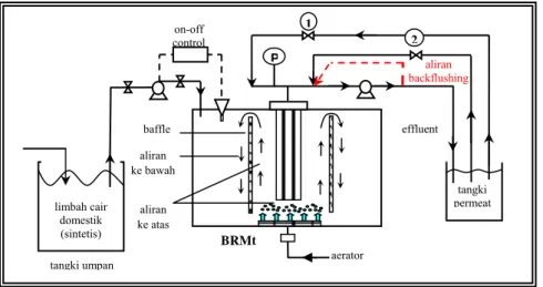 Gambar 1. Skema peralatan BRMt 