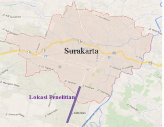 Gambar 2. Peta Lokasi Penelitian (https://www.google.com/maps) 