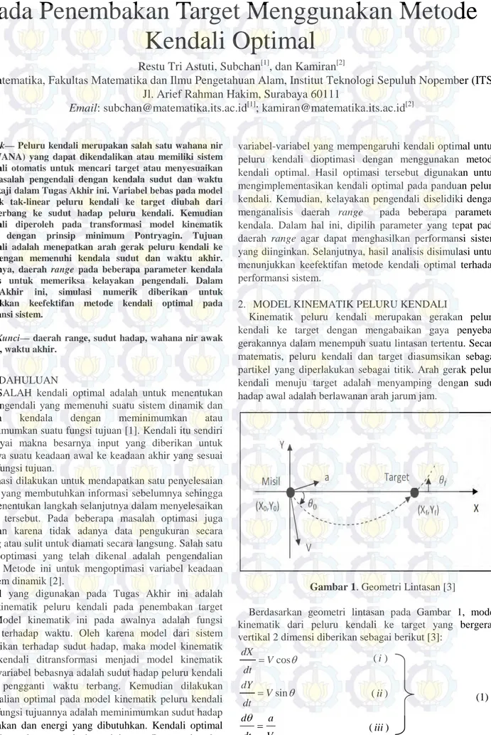 Gambar 1. Geometri Lintasan [3] 