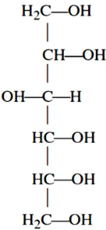 Gambar 2.3 Struktur kimia sorbitol 