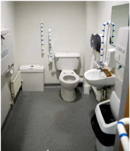 Gambar 13. Toilet penyandang cacat   pada salah satu stadion bola di Inggris 