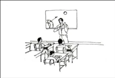 Gambar 6. Interaksi Belajar Mengajar pada Tahap Penceritaan  b. Pertunjukan (Showing) 