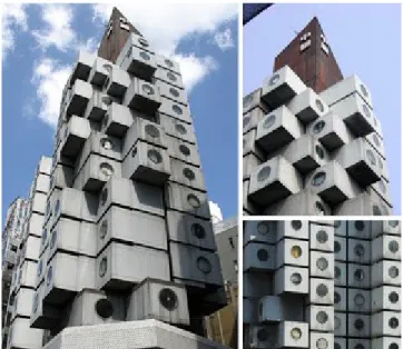 Gambar 12.  Nakagin Capsule Tower oleh Kisho Kurokawa  Sumber gambar:  www.canilive12.blogspot.com