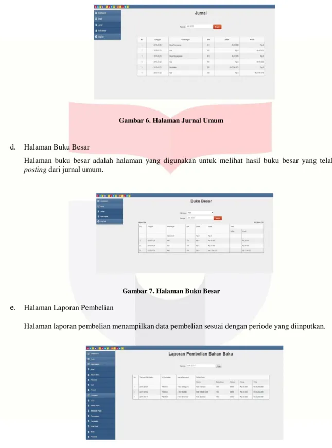 Gambar 6. Halaman Jurnal Umum 