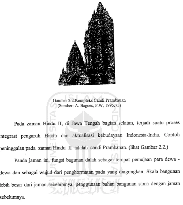 Gambar 2.2.Kompleks Candi Prambanan (Sumber: A. Bagoes, P.W, 1995;75)