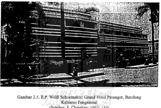 Gambar 2.5. E.P. Wolff Schoemaker: Grand Hotel Preanger, Bandung Kubisme Fungsional