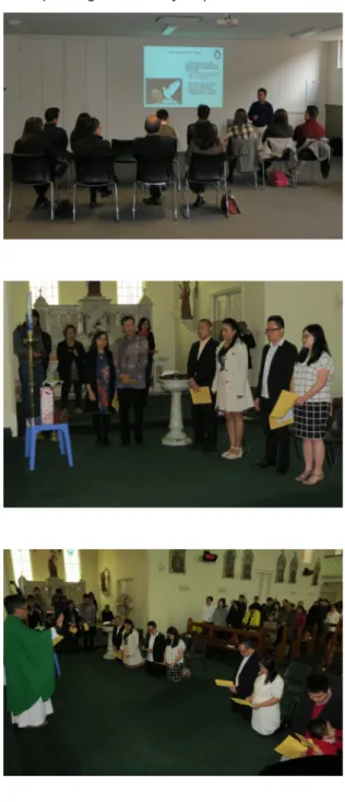 Foto - foto dari KPP dan pemberkatan pernikahan yang salah satu pasangan baru saja dipermandikan.
