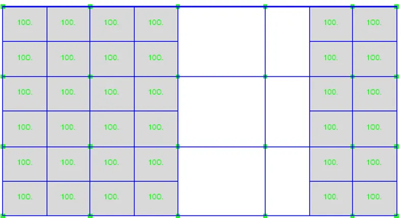 Gambar 19 Input beban hidup pada pelat atap 