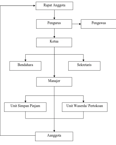 Gambar 4.1Struktur Organisasi KSP Swadaya