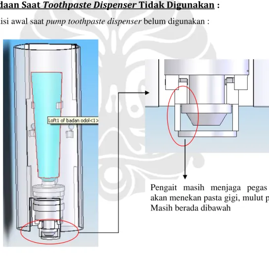 Gambar III.8 :  Pump Toothpaste Dispenser  tidak digunakan 
