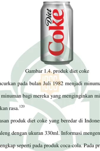 Gambar 1.4. produk diet coke 