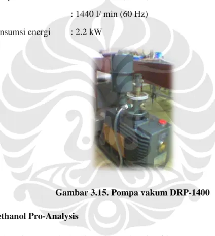 Gambar 3.15. Pompa vakum DRP-1400 -Analysis