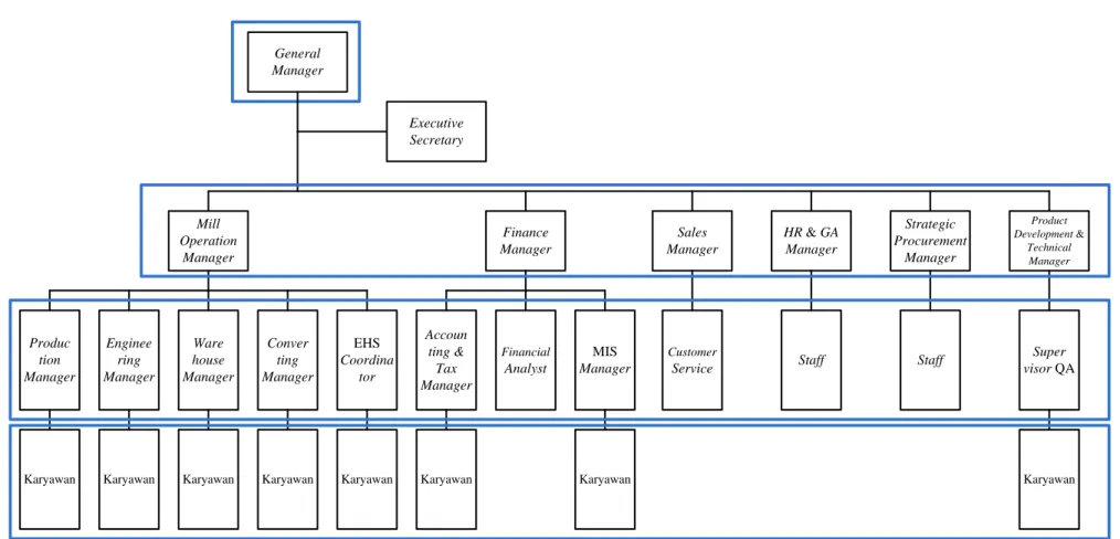 Gambar 2.1. Struktur Organisasi PT. Pusaka Prima Mandiri (PPM) 