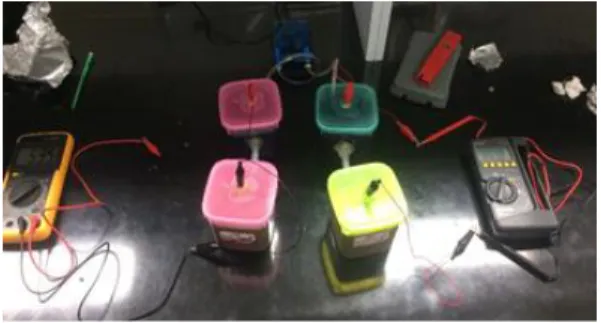 Gambar 1. Rangkaian Microbial Fuel Cell 
