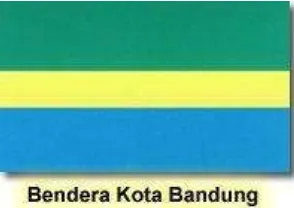 Gambar  1.2 Bendera  Kota  Bandung 