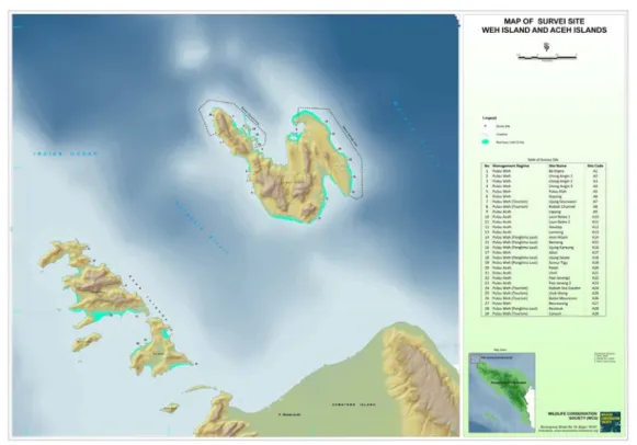 Gambar 3.  Lokasi monitoring terumbu karang