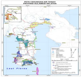 Gambar 1. Peta Adminstrasi Provinsi Sulawesi Selatan. 