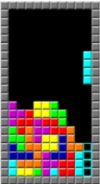 Gambar 1.1 Salah satu game puzzle, Tetris Sumber: https://id.wikipedia.org/wiki/Tetris