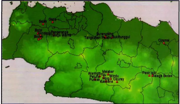 Gambar 1. Lokasi Penelitian di Jawa Barat