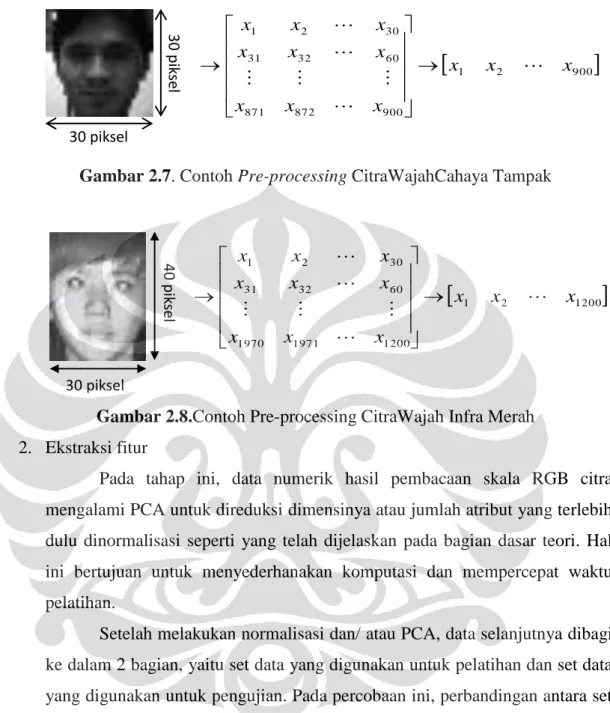 Gambar 2.7. Contoh Pre-processing CitraWajahCahaya Tampak 