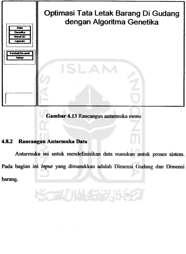 Gambar 4.13 Rancangan antarmuka menu