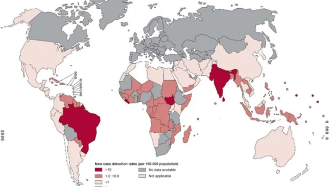 Gambar  diatas  menunjukkan  tingkat  prevalensi  negara  dan  regional  di dunia  yang  diukur  berdasarkan  tingkat  prevalensi  per  10.000  populasi.