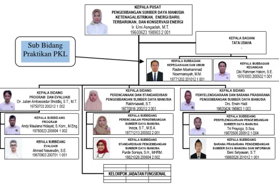 Gambar II. 4 Struktur Organisasi PPSDM KEBTKE 