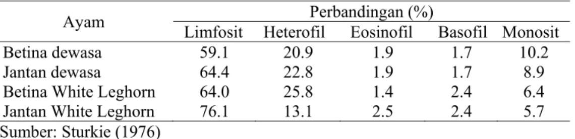 Tabel 4 Perbandingan jumlah leukosit berdasarkan jenis kelamin 