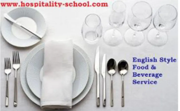 Gambar 3.16 English Style Food and Beverage Service  Sumber: 