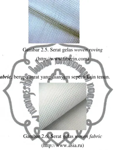 Gambar 2.5. Serat gelas woven roving  (http://www.fiberjn.com) 