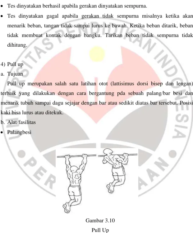 Gambar 3.10  Pull Up 
