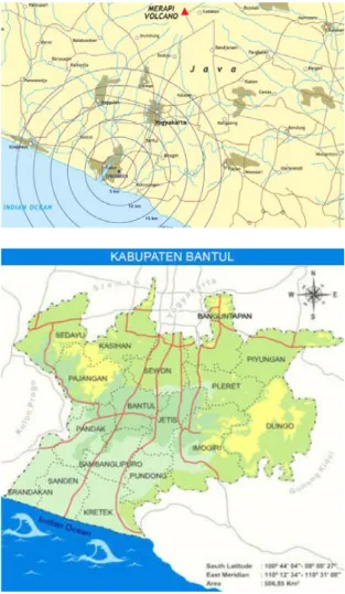 Gambar 2. Lokasi Desa Sidomulyo, Kecamatan  Bambanglipuro, Bantul, Yogyakarta 