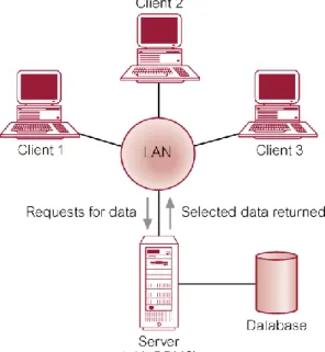 Gambar 2.9 Client-Server Architecture (Connolly,2005) 
