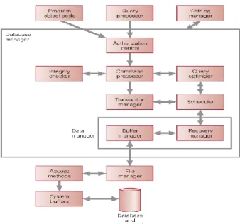Gambar 2.6 Komponen Database Manager (DM)(Connolly,2005) 