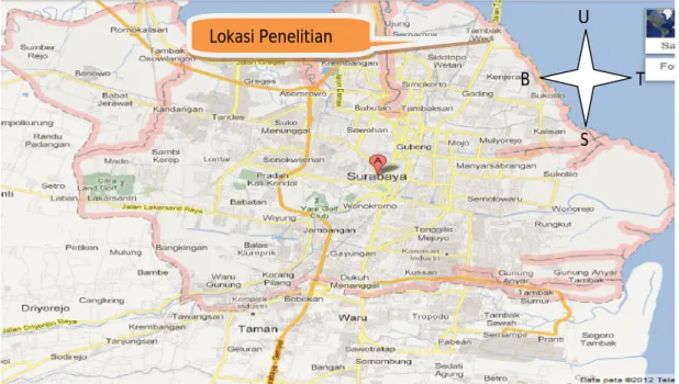 Gambar 1.2 Peta Surabaya 