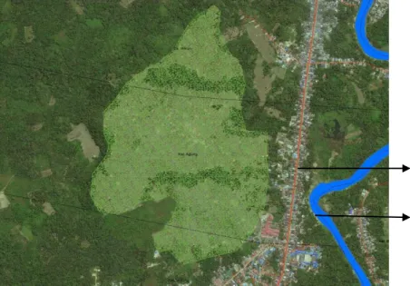 Gambar 6.7  Peta RTH Eksisting Kelurahan Agung. 
