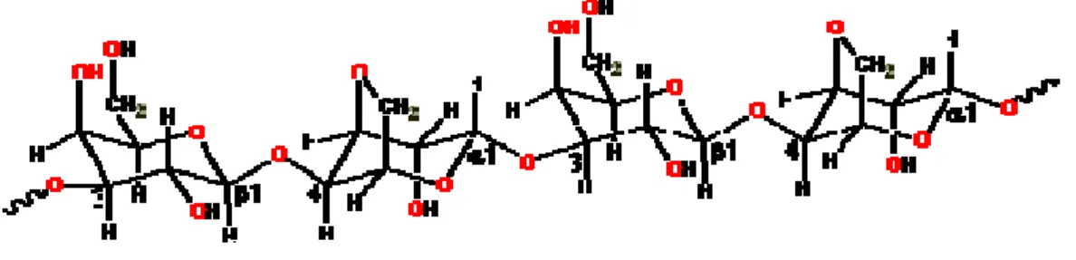 Gambar 2-7 Struktur agar-agar 