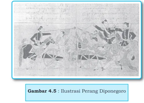 Gambar 4.5 : Ilustrasi Perang Diponegoro