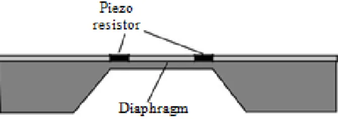 Figure 1.8  A piezoresistive sensing structure 