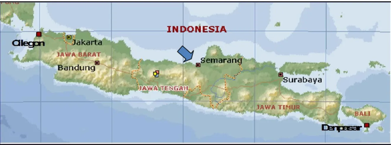 Gambar 2. Penampang lubang Bor di Masjid Baiturahman, Simpang Lima Semarang  (Arifin dan Wahyudin, 2000)