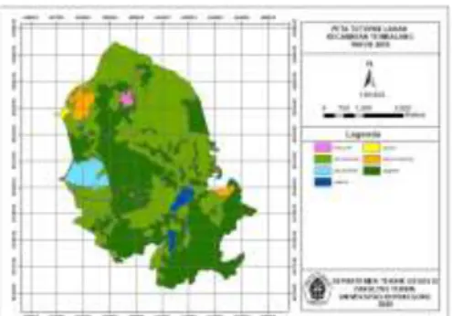 Gambar IV-2 Peta Perubahan Penggunaan Lahan  Kecamatan Pedurungan Tahun 2016-2019  IV.7   Analisis  Perubahan  Penggunaan  Lahan 